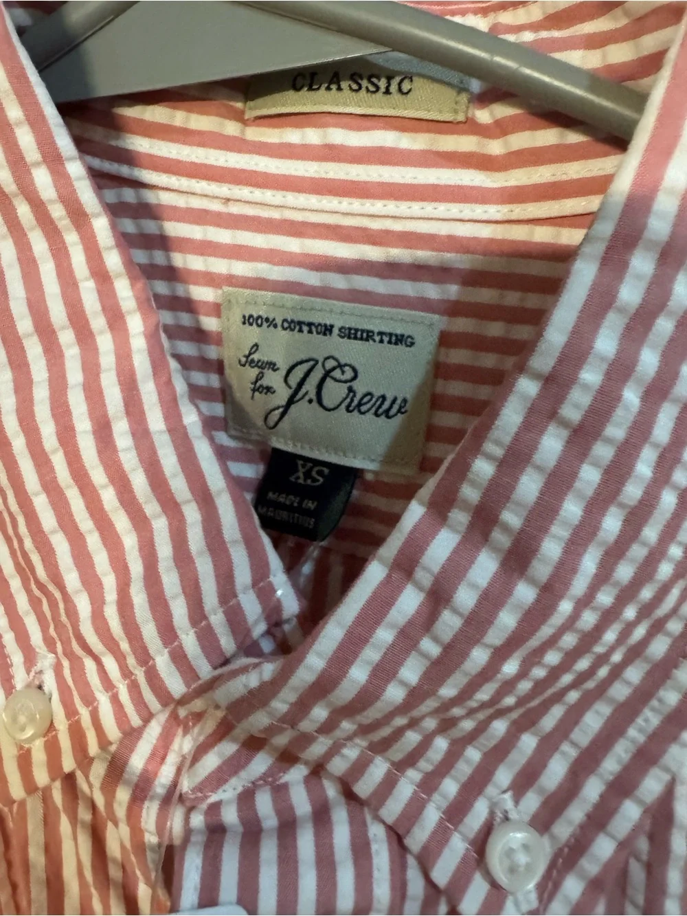 J. Crew lightweight button